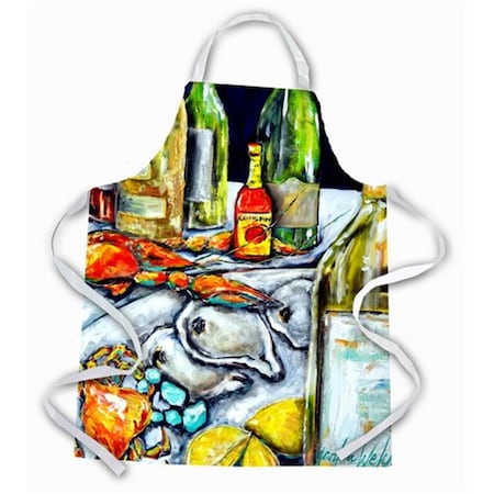 Carolines Treasures Sit a Spell Seafood Crab Boil Apron MW1257APRON